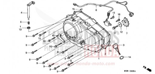 PANNEAU CARTER-MOTEUR D. CB500X de 1999